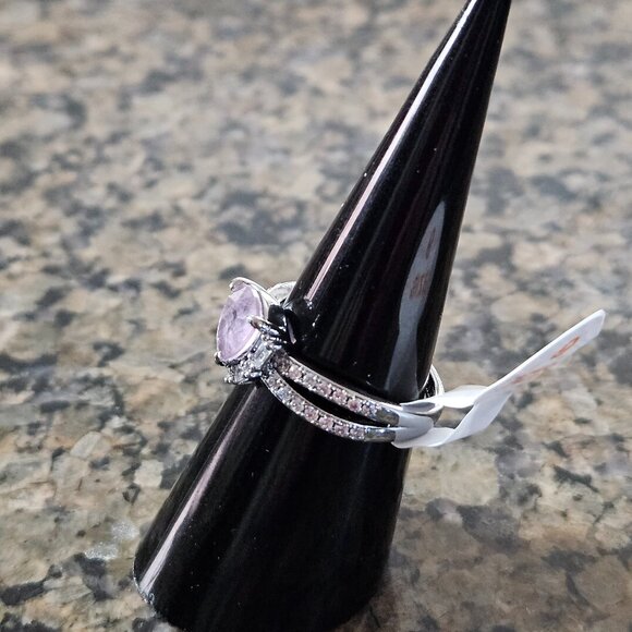 Bomb Party RBP5533 "Queen of Elegance" Purple Kunzite Fused with Quartz Sz 6 - Picture 4 of 5